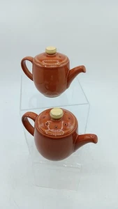 Denby China Feuer Chili Paprika Orange Figur Teekanne Teekanne Salz und Pfeffer Set - Bild 1 von 5