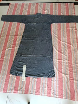 Antigua túnica de seda de la dinastía Qing china, disfraz bordado vintage coleccionable Foto 1 de 4