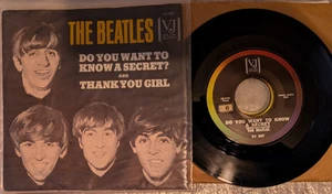 POP The Beatles  Do You Want To Know A Secret Vee Jay 587 1964 EX PIC SLEEVE - Picture 1 of 2