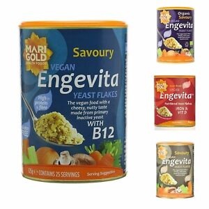 Nutritional Yeast Flakes Marigold Engevita 125g Vegan Gluten Free Organic B12