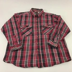 Camisa De Colección Five Brother Para Hombres Extra Grande Franela Roja Abotonada Exterior EE. UU. XL - Imagen 1 de 8