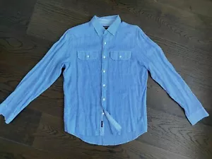 Mens Michael Kors Checkered Blue Causal Shirt - Sz M - Picture 1 of 7