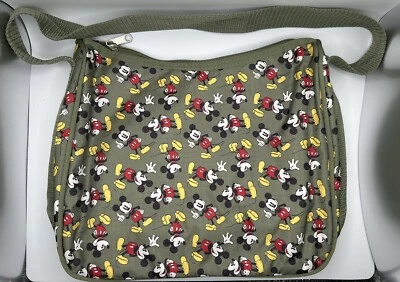 Disney Mickey Mouse Bolso Cartera Verde Oliva Sobre el Hombro Bolso de Diseñador Foto 1 de 4