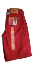 Levis RED Youth Cargo Boys Short Adjustable Waist Below Knee Sz 7 Reg - Picture 1 of 3