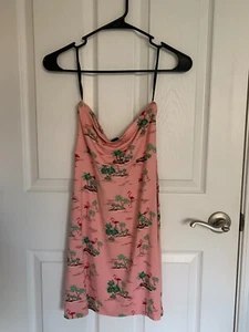 Forever 21 Women's Strapless Resort Print Tube Dress, Pink, size S NWT - Picture 1 of 6