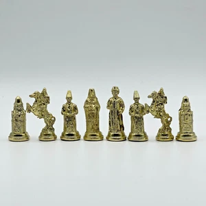 Handgefertigte Metall Schachfiguren, osmanische vs britische Schachfiguren, Metallschachfiguren - Bild 1 von 13