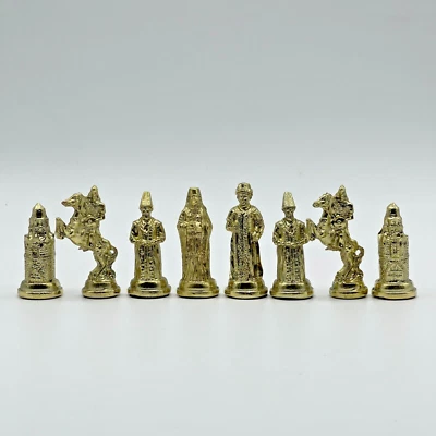 Handmade Metal Chess Pieces, Ottoman vs British Chess Pieces, Metal Chess Pieces - Image 1 of 4