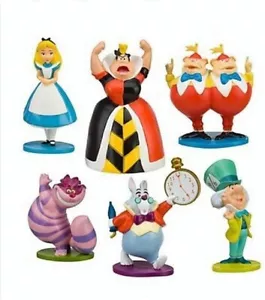 Kids Gift 6PCS Alice in Wonderland Action Figures Cake Topper Decoration Toys - Picture 1 of 3