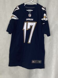 Nike NFL Chargers Rivers Jersey Navy Blue V-neck Size Youth Medium