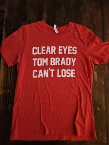 Barstool Sports Tom Brady Red Shirt Men's Size Large NFL Patriots Buccaneers - Picture 1 of 5