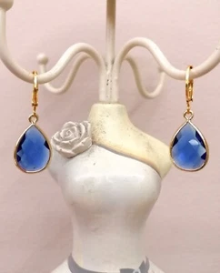 Orecchini acciaio e cristallo Royal Blue - Foto 1 di 1