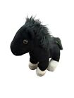 2015 Breyer Plush Horse Black Horse Stuffed Animal. 7” Gray and white Feet