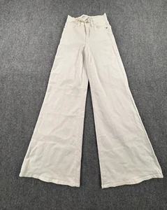 Frame Jeans Damen 24x32 weiß Le Pixie Palazoo High Rise Wide Leg Denim - Bild 1 von 20