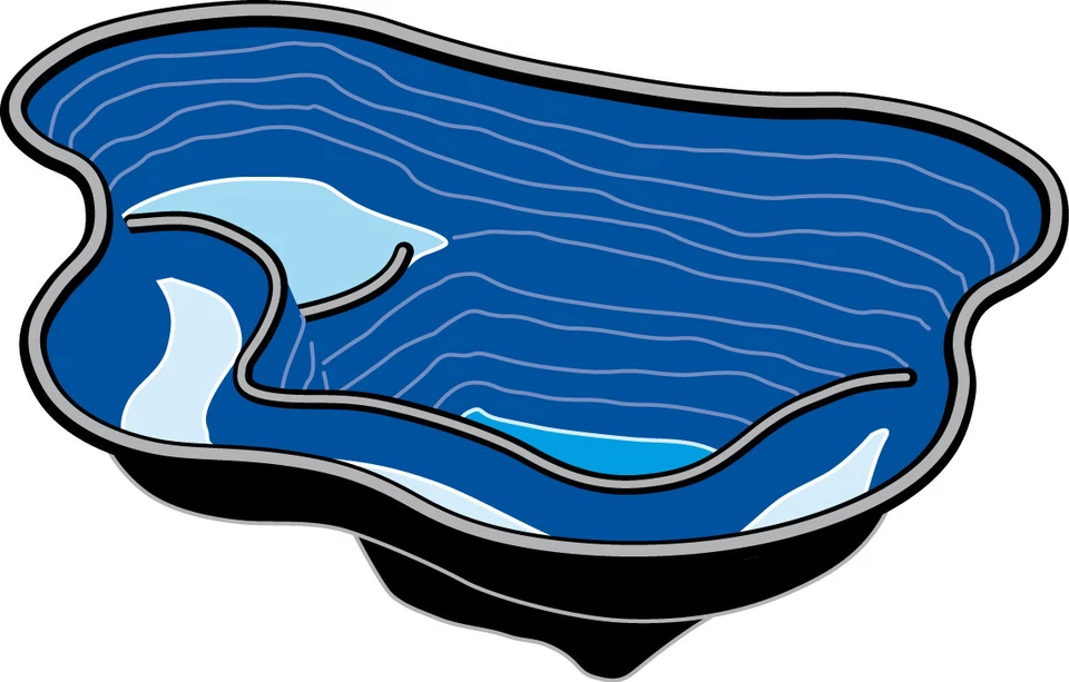 Ubbink Fertigteich Calmus SI Teichschale komplett Schwarz 145 Liter - Bild 1 von 1