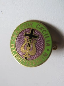 Mainz Bretzenheim Hessen , Katholischer Kirchenchor Cäcilia , emailliert - Bild 1 von 2