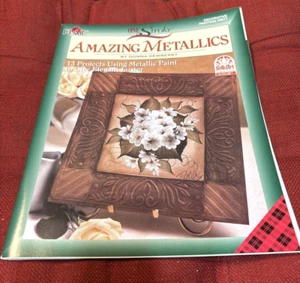 #9677 Amazing Metallics One Stroke Painting Book   Donna Dewberry   Plaid - Picture 1 of 3