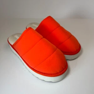 Maeve Anthropologie Slippers Women's LG Orange Platformed Puffy Cushioned - Picture 1 of 9