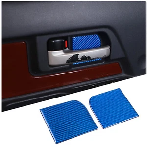 Pegatina de tazón de puerta interior delantera de fibra de carbono azul para Toyota FJ Cruiser 2007-21 - Imagen 1 de 12