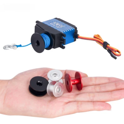 Carrete de cabrestante de dirección servo digital impermeable 360° 35KG para 1/10 RC SCX10 TRX4 Foto 1 de 4