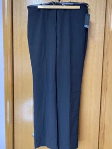Worthington Dress Pants w/ Dress Belt ~ Black ~ Modern Fit ~ Women's Sz 14 NWT - Picture 1 of 8
