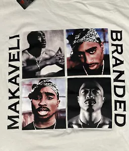 Makaveli Marke Tupac 2Pac T-Shirt Rap T-Shirt Herren 2XL NOS Neu mit Etikett Vintage - Bild 1 von 9
