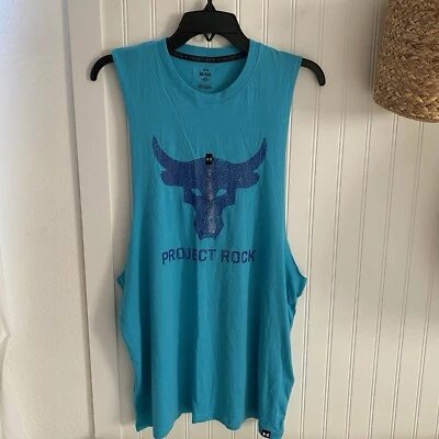 Camiseta sin mangas suelta Under Armour para hombre UA Project Rock BRAHMA BULL grande ¡NUEVA! Foto 1 de 4