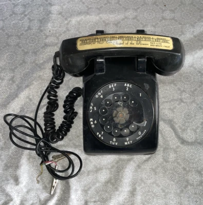 Teléfono de escritorio giratorio Bell System Western Electric modelo 500 62 negro sin probar Foto 1 de 4