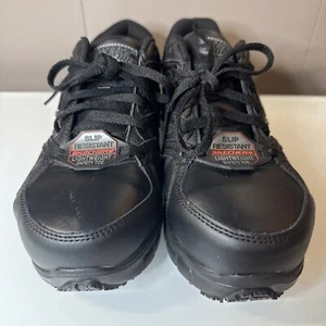 SKECHERS Safety Toe Work Shoes Womens Size 7 Slip-Resistant - Picture 1 of 14