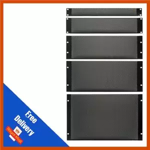 DY Pro Audio | 19" Mesh/Vented Solid Steel Rack Blanking Panel/Plate | 1/2/3/4U - Picture 1 of 6