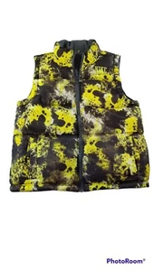 Nike Reversible Camo Puffy Vest Youth Boys Grren Black Medium 37x23 Fast Ship - Picture 1 of 8