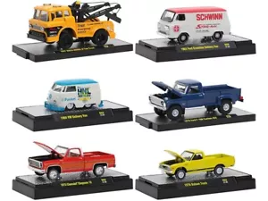 1:64 M2 Machines *AUTO-TRUCKS R68* = COMPLETE SET of 6 *Chevy Square Ford VW* - Picture 1 of 1
