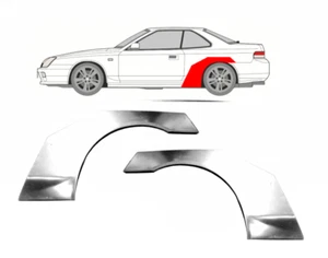 Honda Prelude 1997-2001 Radlauf Reparaturblech hinten / links und rechts / Paar - Bild 1 von 3