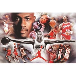 Michael Jordan - Collage - NBA Baskteball Poster 