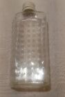 Vintage Helene Curtis Glass Hobnail Bottle, 50'S 60'S Hair Product Bottle 5.5"