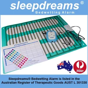 Sleepdreams® Bedwetting Mattress Alarm with Chart NON-INVASIVE Bed Wetting - Picture 1 of 7