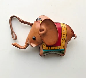 Cartera de elefante de cuero - bronceada ligera - Imagen 1 de 1