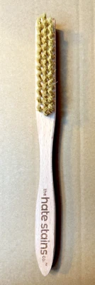 SET OF 2 Miss Mouth's The Hate Stains Laundry Brush for Tough Stains Wood Brush