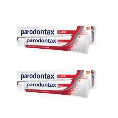 PARODONTAX Toothpaste Classic Stop Bleeding Gums 2x75ml TOP OFFER UK Stock