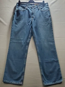 Jeans Carhartt Para Hombre Holter 34x30 Azul Relajado Recto Bootcut Denim 101483-980 - Imagen 1 de 11