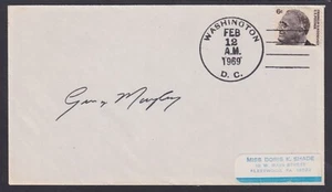 George Murphy, Actor & US Senator from California, 1968 signed cover - Picture 1 of 1