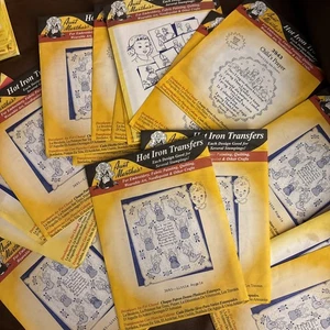 Aunt Martha's Iron On Embroidery Transfer Patterns Lot Of 16 - Brand New - Picture 1 of 6