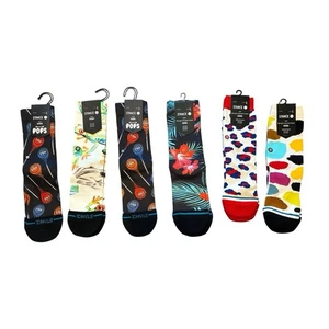 Stance lot of 6 Youth Large Colorful Patterned Socks Multi-Color Bundle of 6 New - Picture 1 of 3