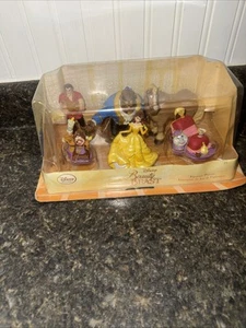 NUOVO Disney La Bella e la Bestia 6 Pezzi Figurine PVC Playset - Disney Store - Foto 1 di 4