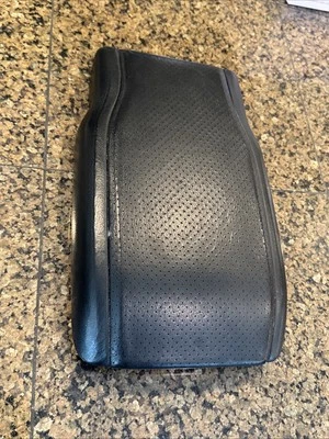 1994-97 Mercedes-Benz W140 Classe S console central capa de descanso de braço de couro preto - Imagem 1 de 4