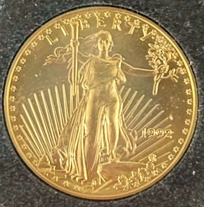 1992 $25 1/2 Oz American Gold Eagle Brilliant uncirculated Low Mintage Key Date! - Image 1 of 3