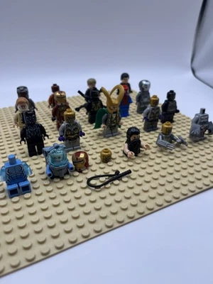 Lego Marvel Superheroes Minifigure Lot Loki Spider-Man War Machine Iron-Man - Image 1 of 4