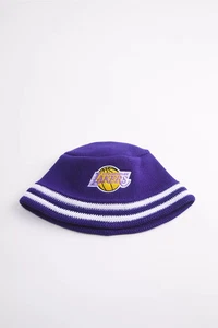 Mitchell & Ness Los Angeles Lakers NBA nudillo tejido cubo sombrero - Imagen 1 de 4