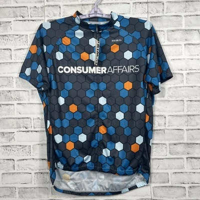 NUEVO Jersey de Ciclismo Primal Wear Nuevo con Etiquetas Bicicleta Ciclismo Para Hombres 2XL Cremallera Completa Hexágono Foto 1 de 4
