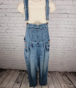 Madewell Blue Denim 100% Cotton Carpenter Overalls Jumpsuit Size Medium M - Picture 1 of 20