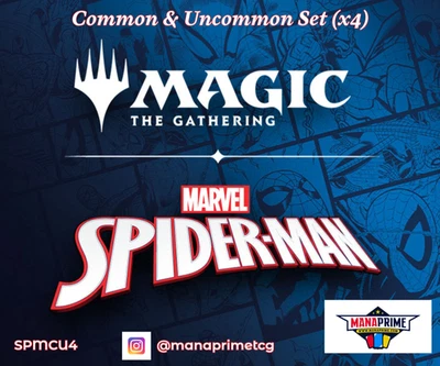 MARVEL’S SPIDER-MAN - Common & Uncommon Set x4 NM - SPM PLAYSET - MTG Free Ship! - Image 1 of 2